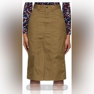Isabel Marant etoile khaki Denim skirt